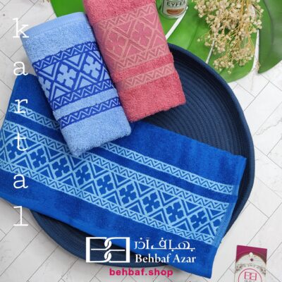 حوله دستی متوسط طرح کارتال بهباف اذر 40در80 سانت