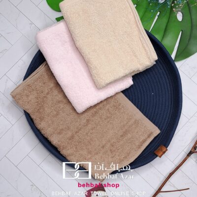 حوله دستی کوچک ساده بهباف اذر 30در60 سانت